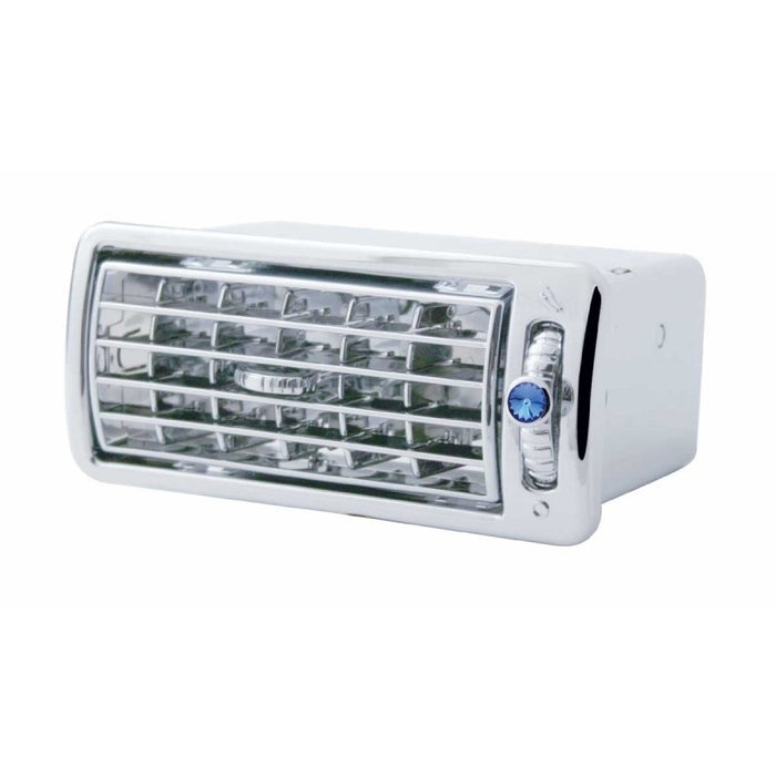 Volvo chrome plastic dash air conditioner/heater vent w/jewel