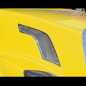 Volvo VN 2003+ chrome plastic air intake trim - SINGLE