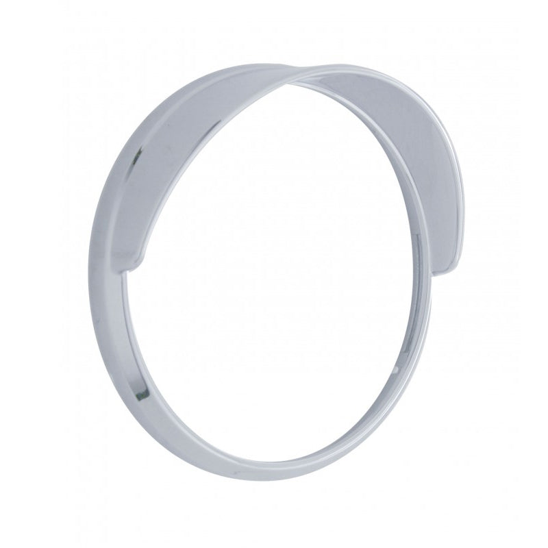 International 2007+ chrome plastic speedometer/tachometer gauge cover w/visor