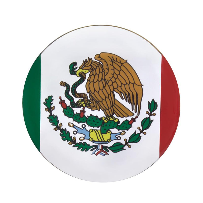 "Mexico" 1-3/4" diameter glossy sticker for tractor/trailer air brake knobs - SINGLE