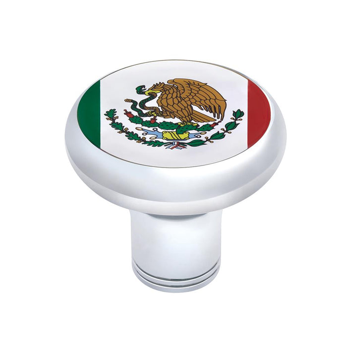 "Mexico" 1-3/4" diameter glossy sticker for tractor/trailer air brake knobs - SINGLE