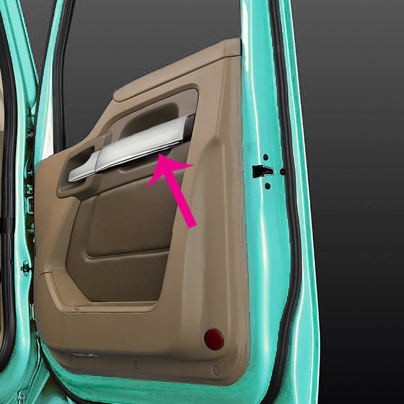 Kenworth T680 chrome plastic interior replacement door panel trim