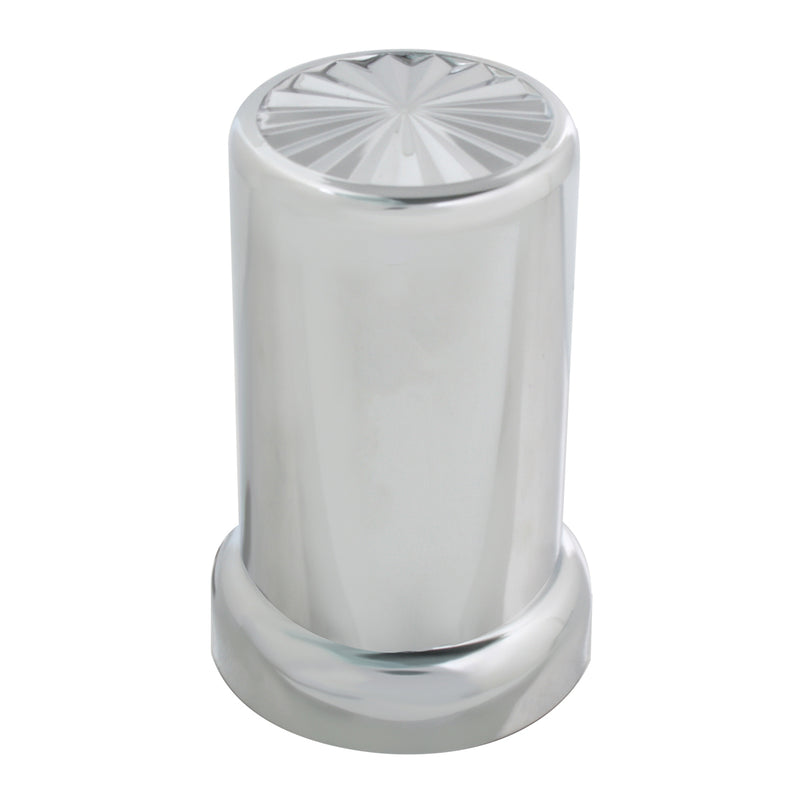 33mm chrome plastic pin wheel push-on lug nut cover