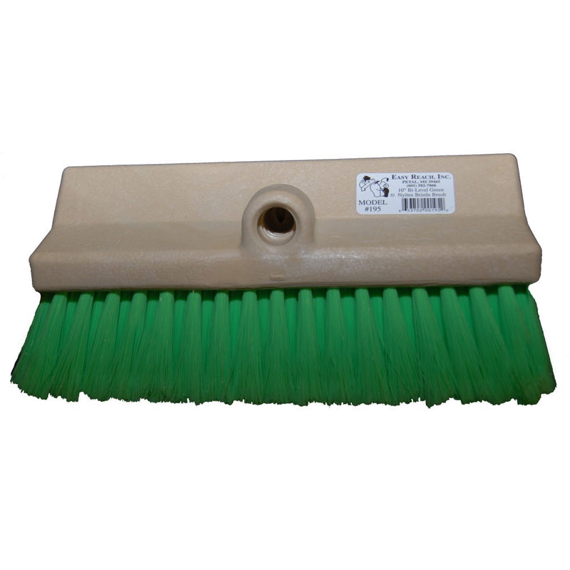10" green extra-soft bristle angled truck wash brush