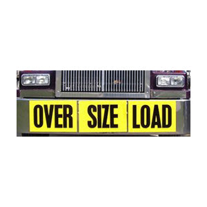 72" x 16" magnetic oversize load sign - 3 piece kit