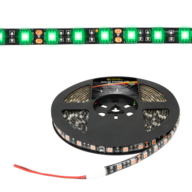 Green interior LED strip light roll - 16 feet