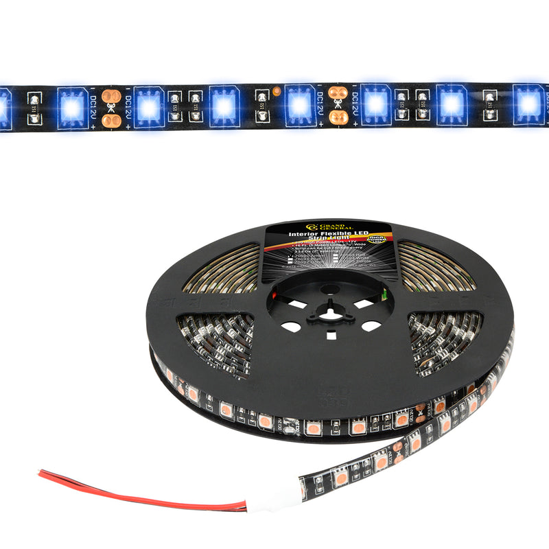 Blue interior LED strip light roll - 16 feet