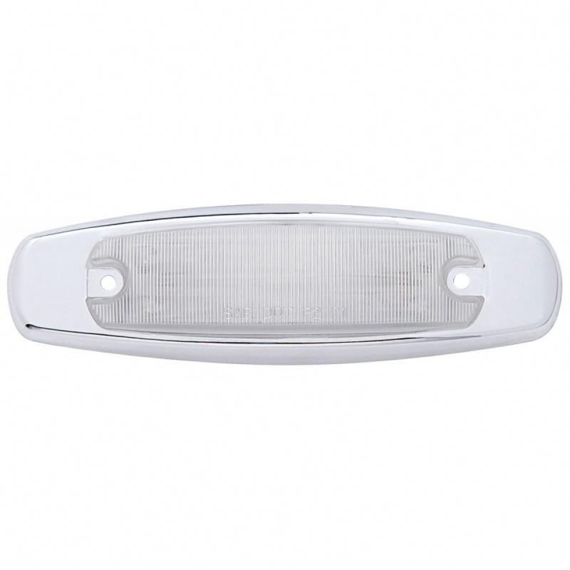 Red 12 diode Peterbilt-style LED marker light - CLEAR lens