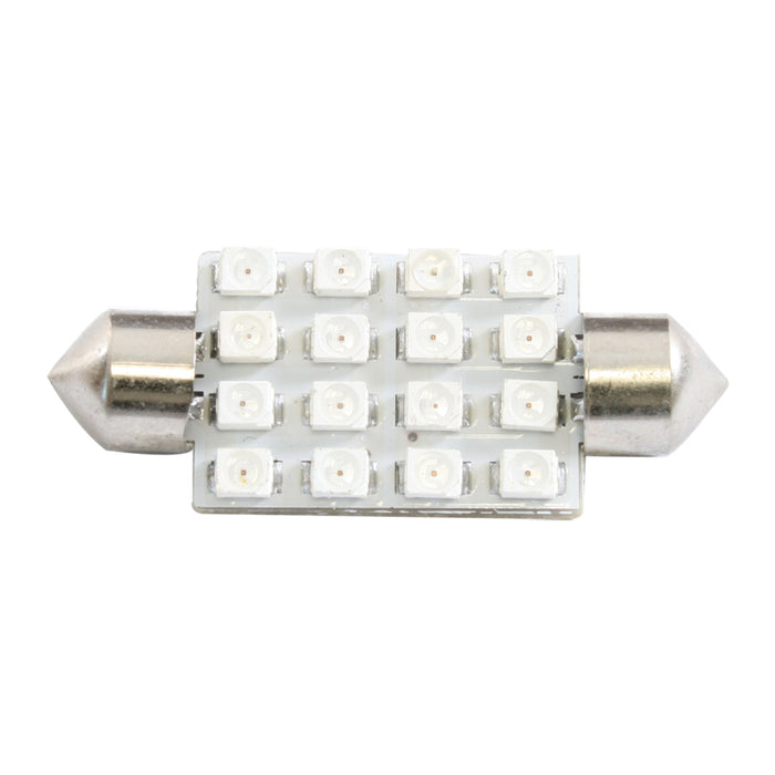 Super Bright 16-diode LED 211 dome light bulb - PAIR - White