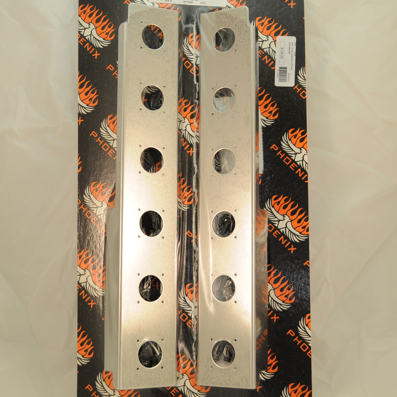 Peterbilt 13" air cleaner rear brackets w/12 M3 light holes ONLY