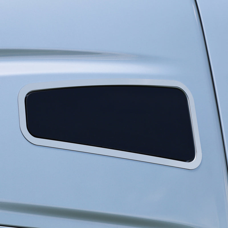 Kenworth T680/T880/W990 stainless steel upper sleeper window surround - PAIR
