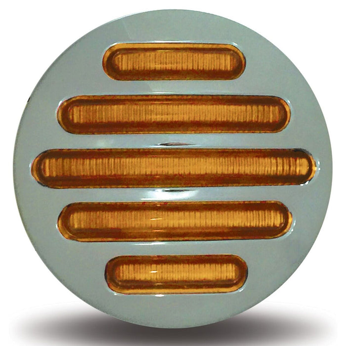 Flatline amber 2.5" round 14 diode LED marker light