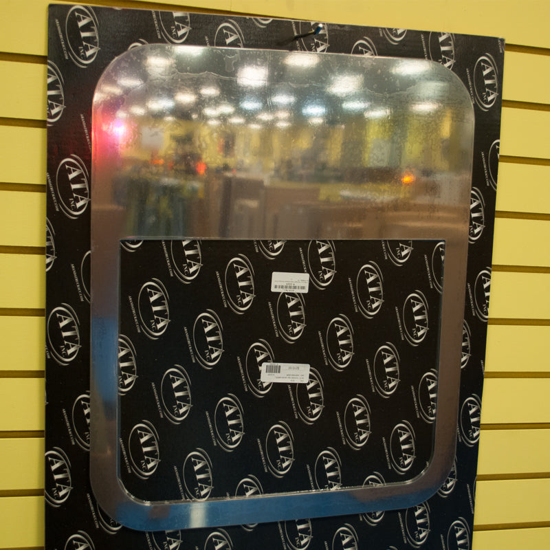 Kenworth 8" stainless steel chopped look trim for sleeper window - EACH