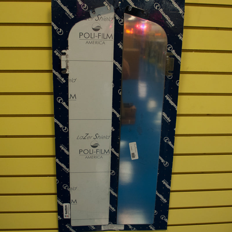 Western Star Constellation stainless steel "chopped look" window shade - PAIR