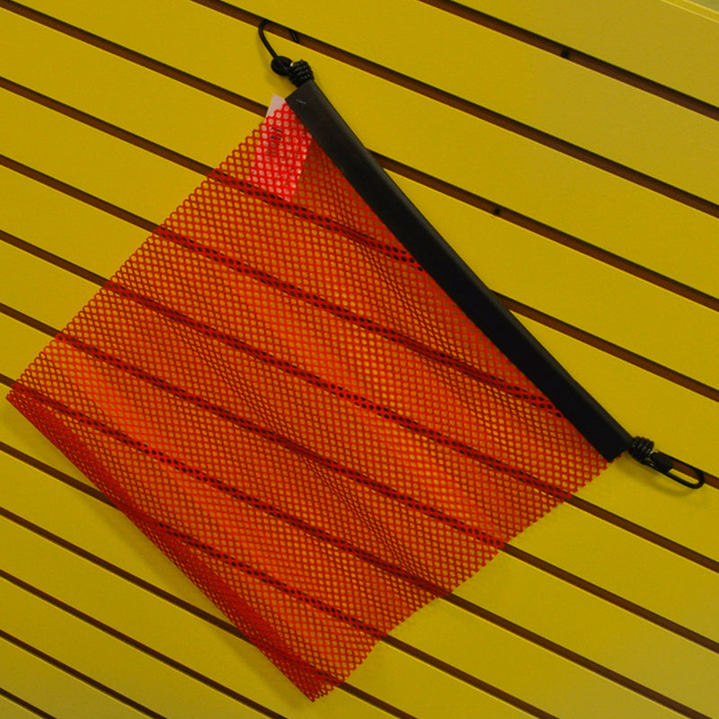 18" red oversize load flag w/EZ hook