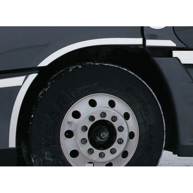 Freightliner Cascadia 2008-2017 stainless steel fender trim - 6 piece kit