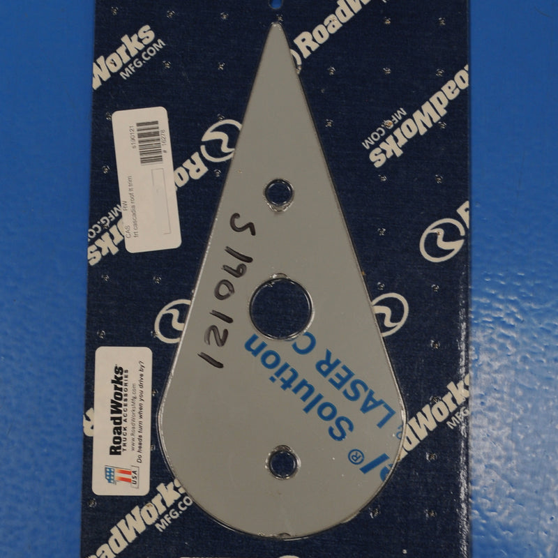 Freightliner Cascadia stainless steel "teardrop" cab light trim - SINGLE