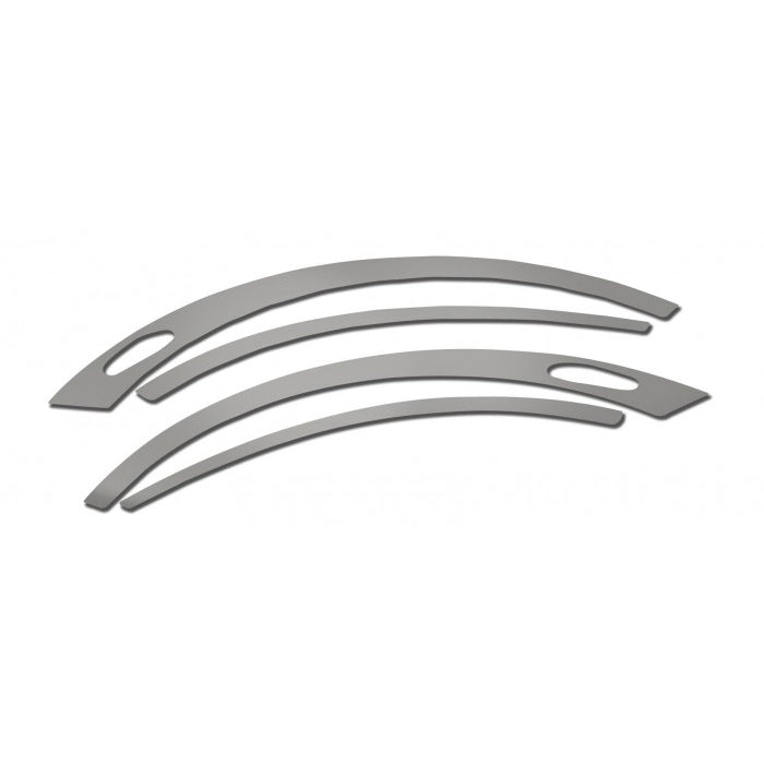 Peterbilt 579 long hood stainless steel front side fender trim - 4 piece kit