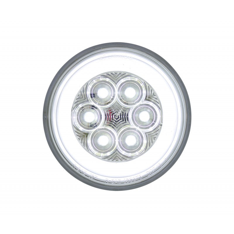 "Halo" White 4" round 21 diode LED backup/reverse light