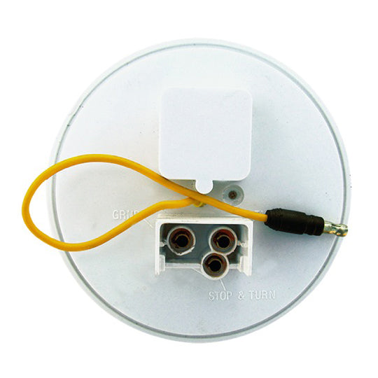 Dual Revolution Red/White 4" round 19 diode LED stop/turn/tail and backup light - CLEAR lens