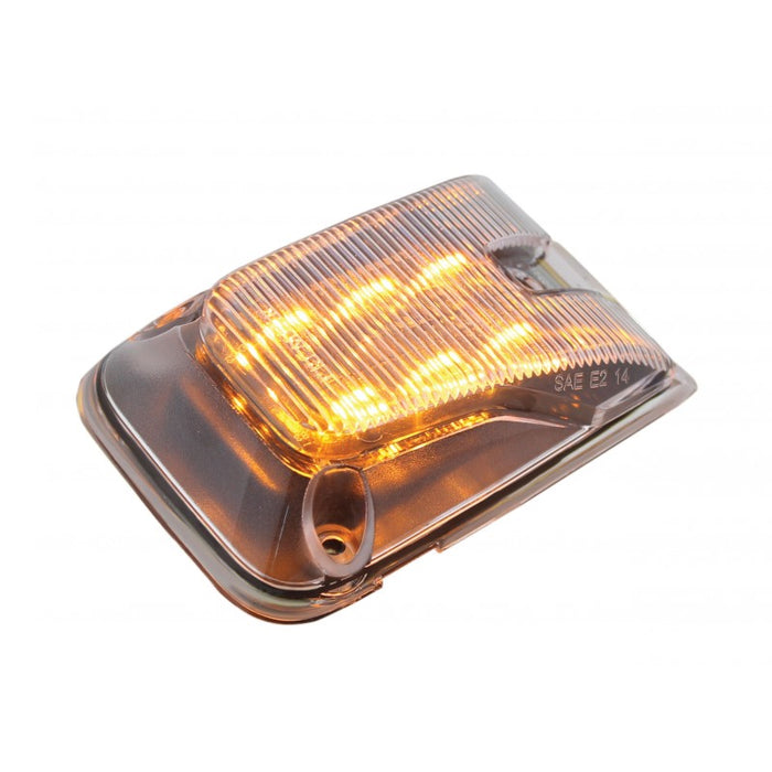 Volvo amber 6 diode LED side turn signal light - CLEAR lens