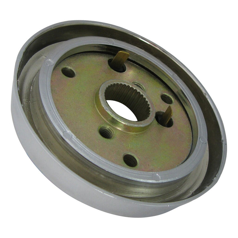 Kenworth steering wheel hub assembly - 3 hole style - Kenworth 1997-2001, Chrome Finish