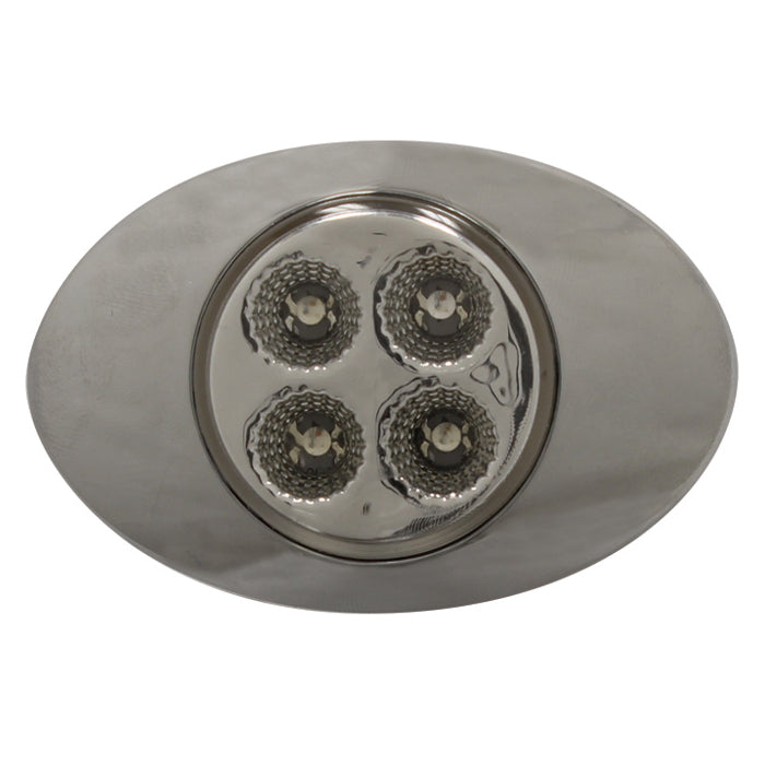 Dual Revolution M3 Amber/Blue 4 diode LED marker light - CLEAR lens