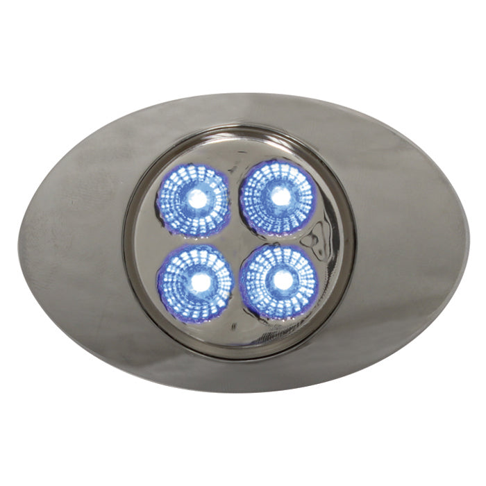 Dual Revolution M3 Red/Blue 4 diode LED marker light - CLEAR lens