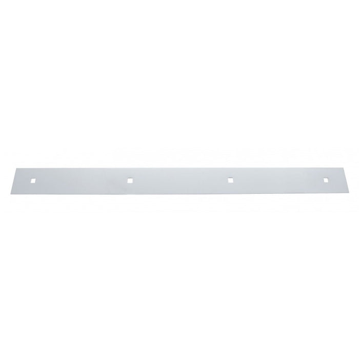 24" stainless steel top mudflap plate w/4 bolt-through holes