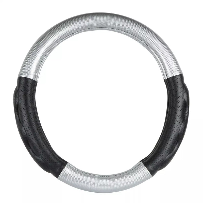 18" deluxe steering wheel cover with black comfort pads