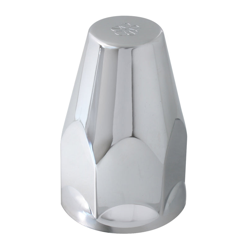 Classic chrome plastic 33mm threaded lugnut cover