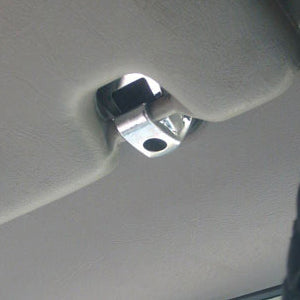 Kenworth T660/W900 chrome plastic sunvisor clip - PAIR