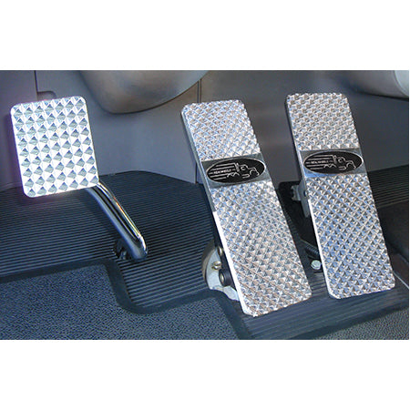 Peterbilt 379/386/389 1994+ chrome diamond billet foot pedal set