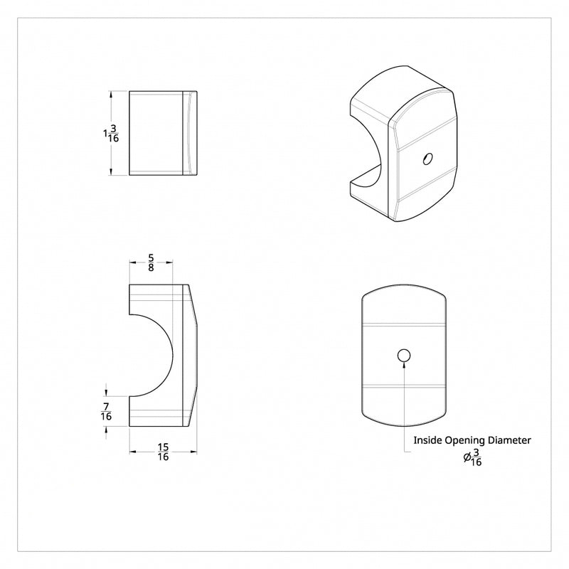 Chrome plastic mirror mount bracket for 9" or 12" LED turn signal lights