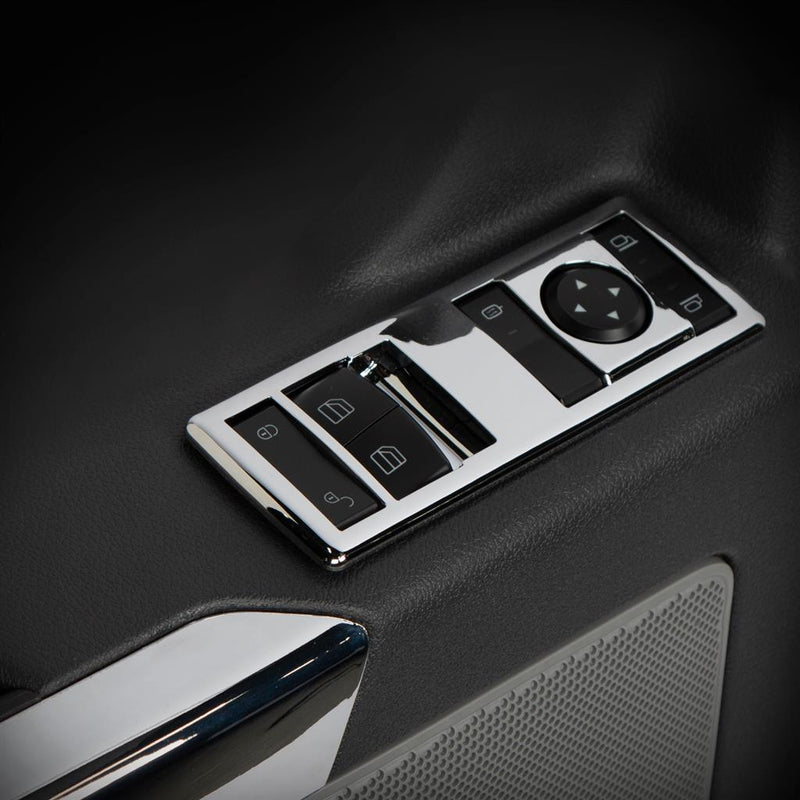 Freightliner Cascadia 2018+ chrome plastic switch cover for door control panel, power window switches