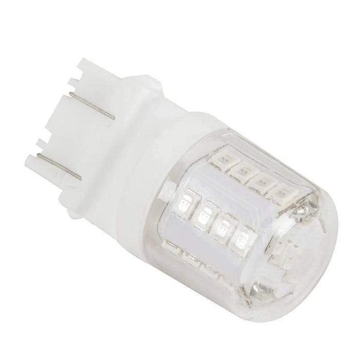 #3157 White 27 diode w/ceramic tower LED light bulbs - PAIR