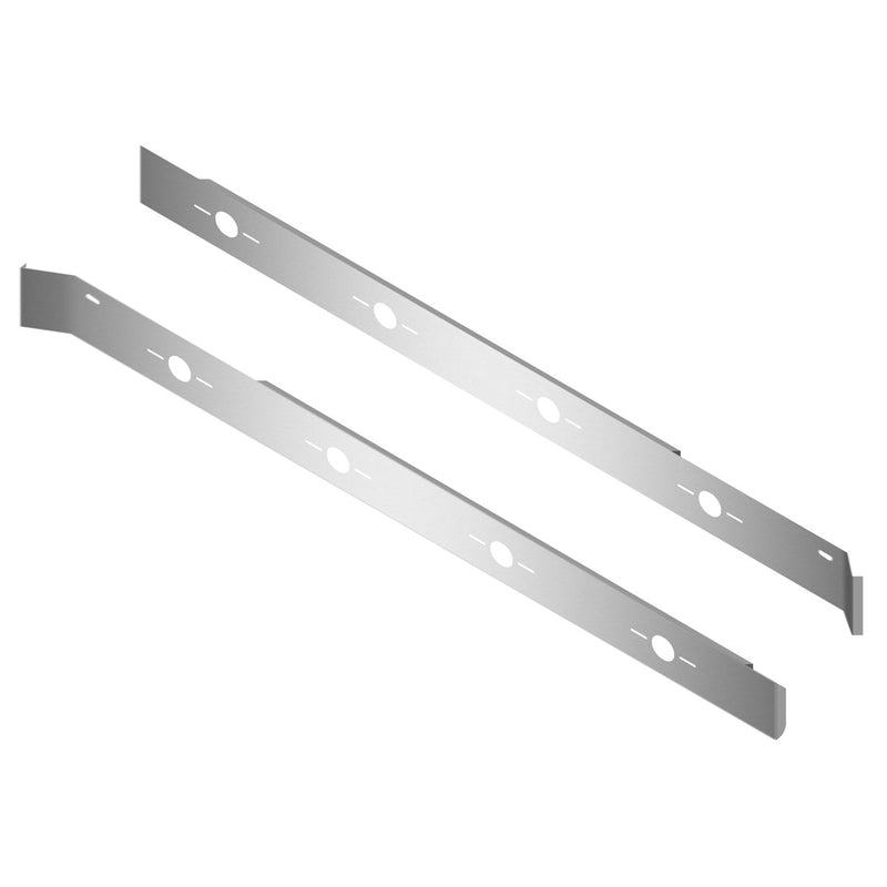 Freightliner Cascadia stainless steel cab panel w/8 combo light holes