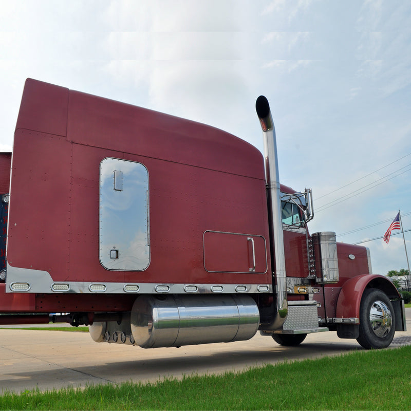 Peterbilt Unibilt stainless steel replacement sleeper door skin - SINGLE