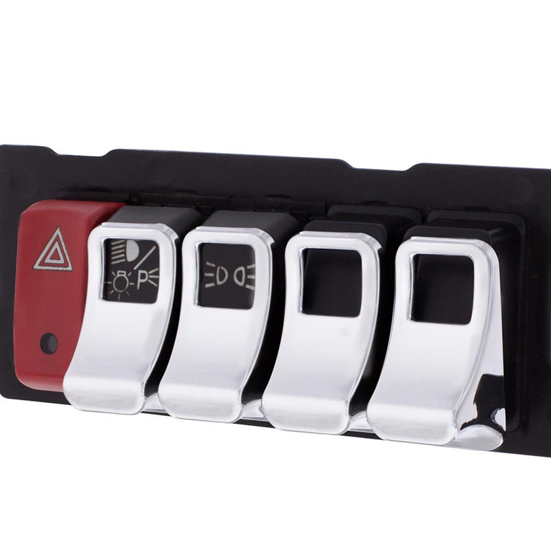 Kenworth T680/T880/W990 chrome plastic dash rocker switch cover - 3/pack