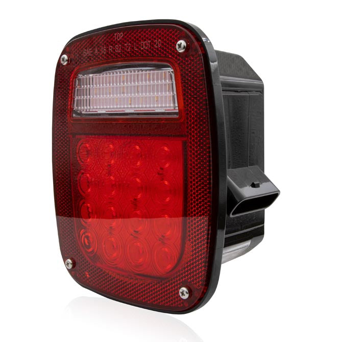 Maxxima Red/White 42 diode LED combination tail light/backup light w/5 pin metripack connector