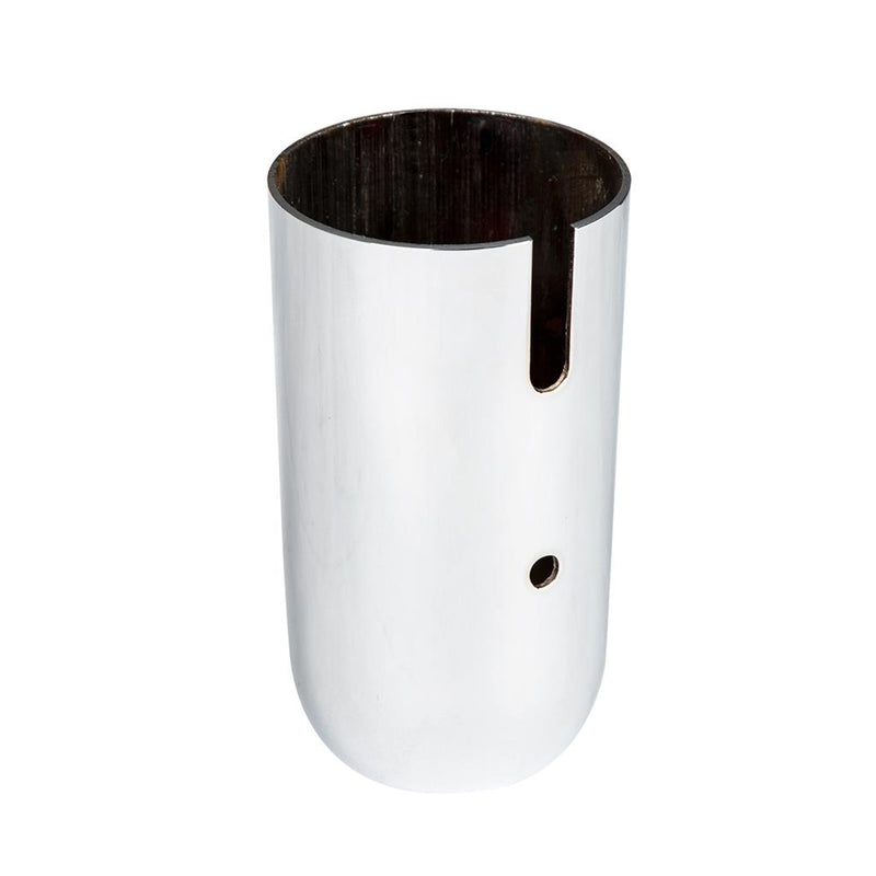 Chrome steel lower gear shift skirt with curved bottom