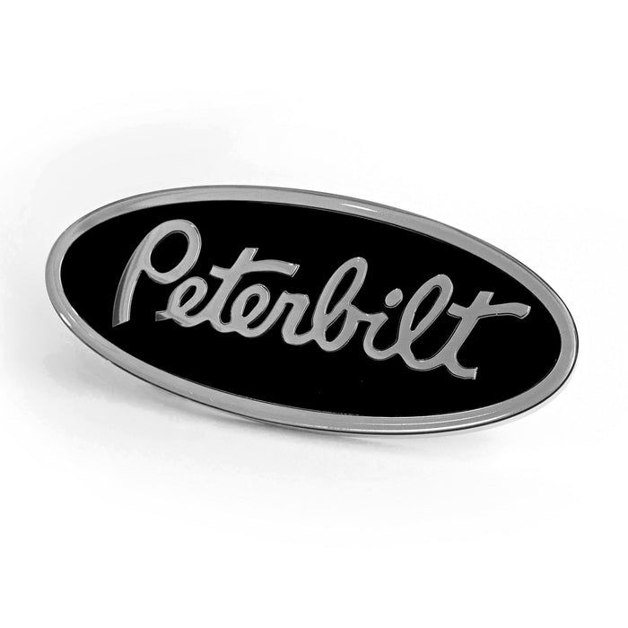 Peterbilt oval black replacement emblem