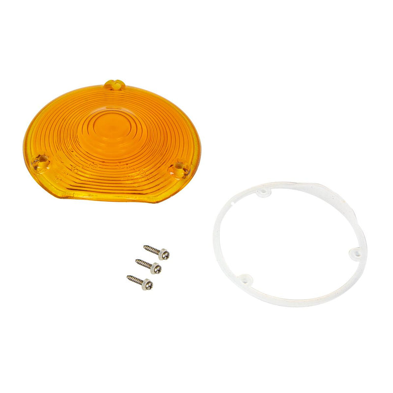 4" round glass replacement lens for sleeper load light - SINGLE
