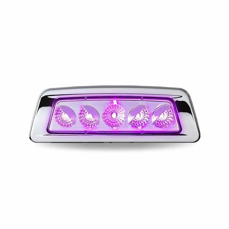 Kenworth T680 and Peterbilt 567 Amber/Purple Dual Revolution LED fender marker/turn signal light