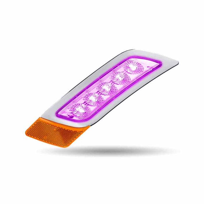 Peterbilt 579/567/587 Amber/Purple Dual Revolution LED fender marker/turn signal/auxiliary light