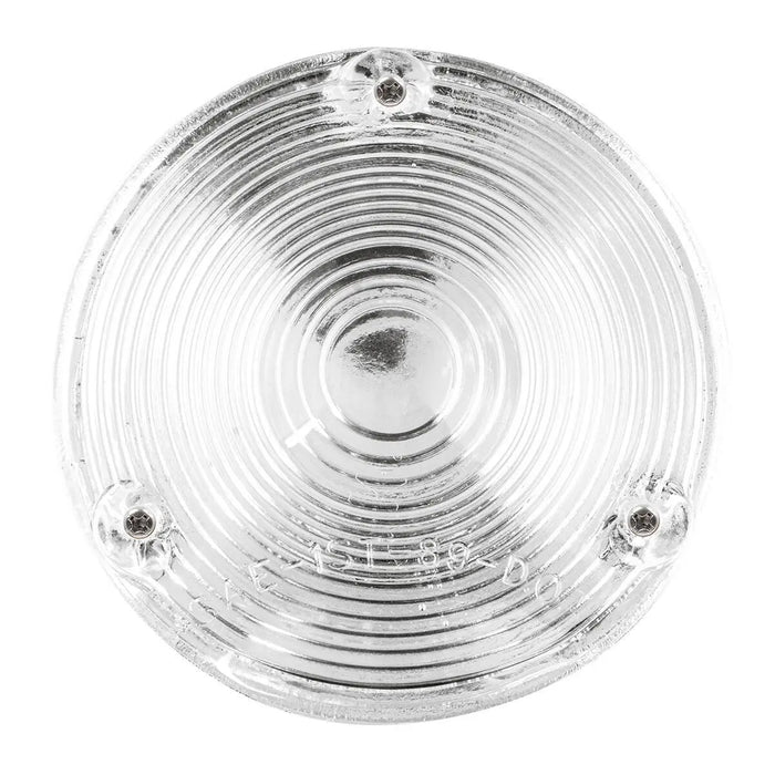 4" round glass replacement lens for sleeper load light - SINGLE