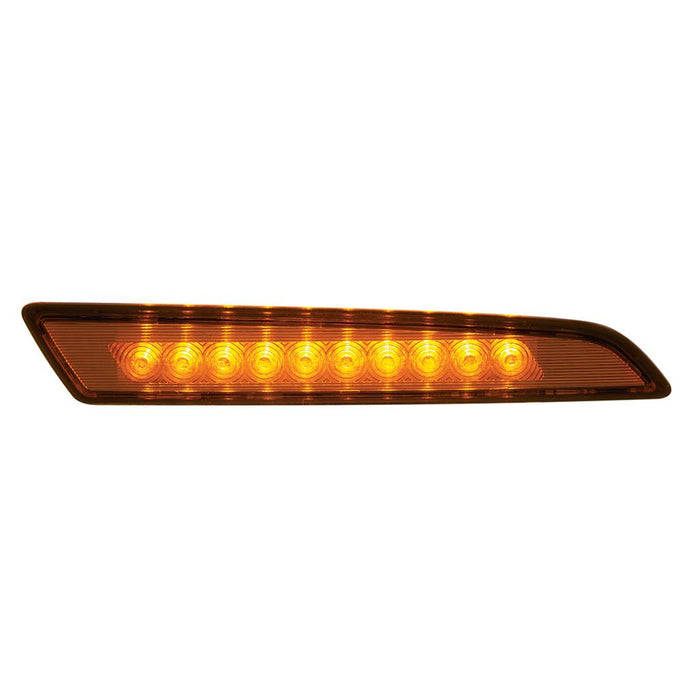 Volvo VN/VNL 2018+ amber 10 diode LED side marker light - SINGLE
