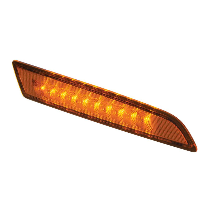 Volvo VN/VNL 2018+ amber 10 diode LED side marker light - SINGLE