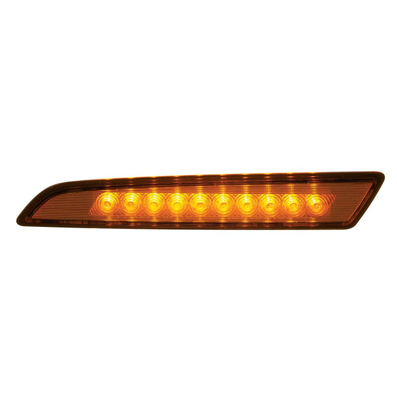 Volvo VN/VNL 2018+ amber 10 diode LED side marker light - SINGLE