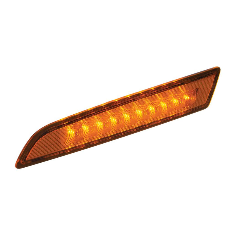 Volvo VN/VNL 2018+ amber 10 diode LED side marker light - SINGLE